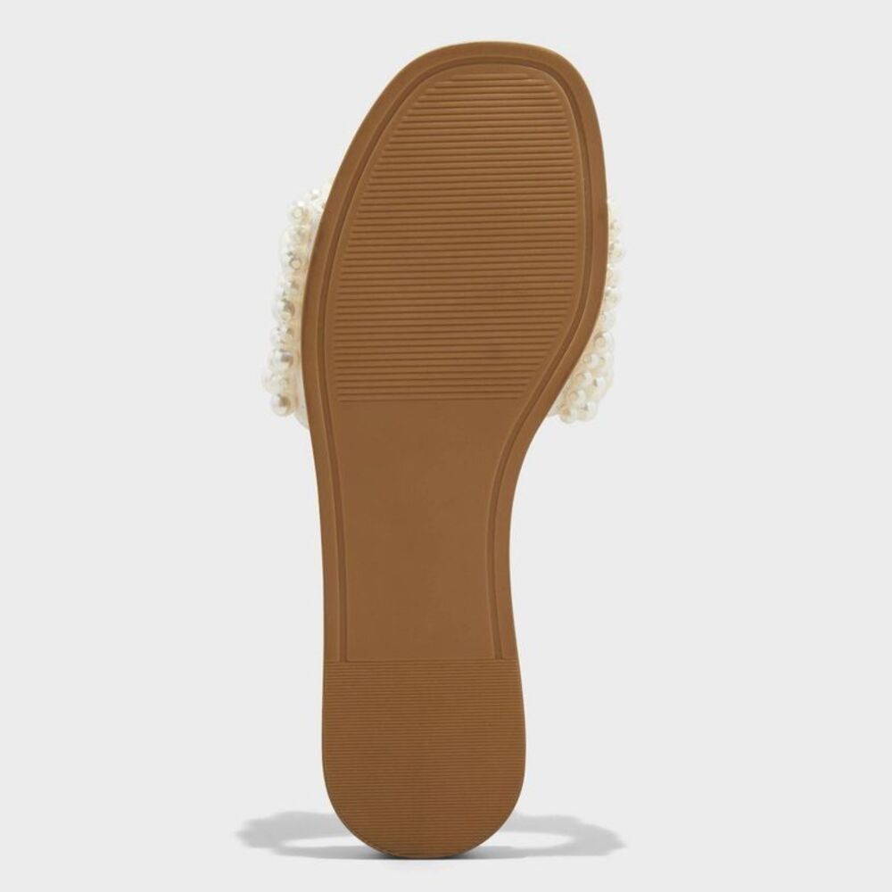 A New Day - Women's Nylah Pearl Slide Sandals - A New Day Crea Cream - Picture 4 of 4